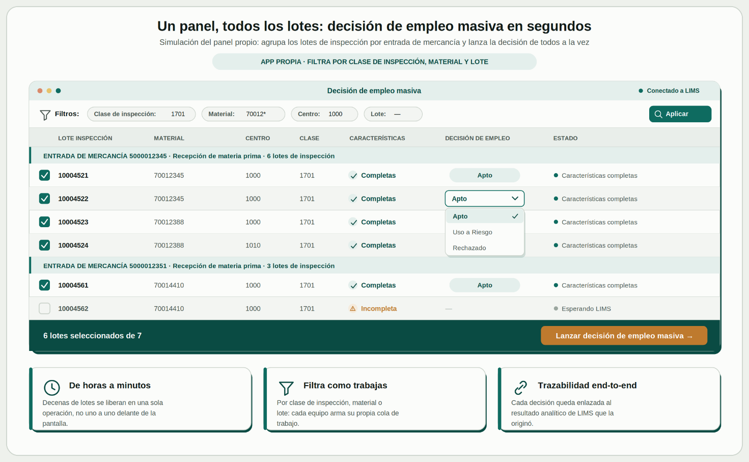 Integración SAP QM y LIMS - Imagen 6